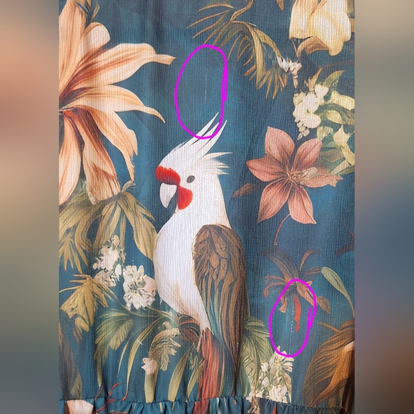 Tropical Print Midi Dress - Picture 3 of 5